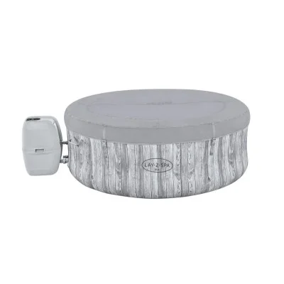 Bestway veggie air jet 4 inflatable jacuzzi with white wood design